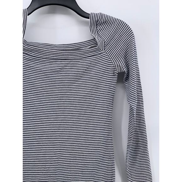 URBAN OUTFITTERS Women's Blue-White Striped Straight-Neck Bodycon Dress SZ XS - Picture 4 of 12